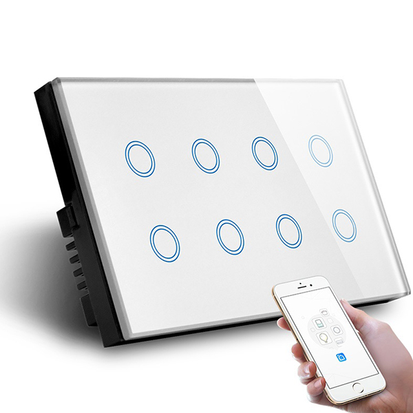 Работа Alexa Google Assistant Wifi Smart Switch
